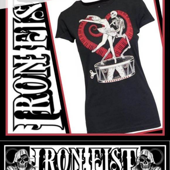 IRON FIST Devil Dance Floor Tee T SHIRT~2 Large - Picture 2 of 2